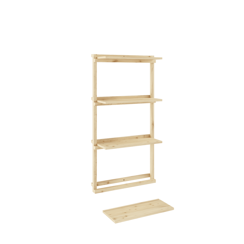Karup Design-collectie GROOVE SHELVING NARROW RAW