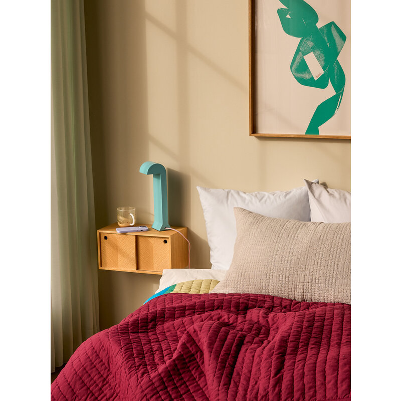 Hübsch-collectie Soothe Tafellamp Turquoise
