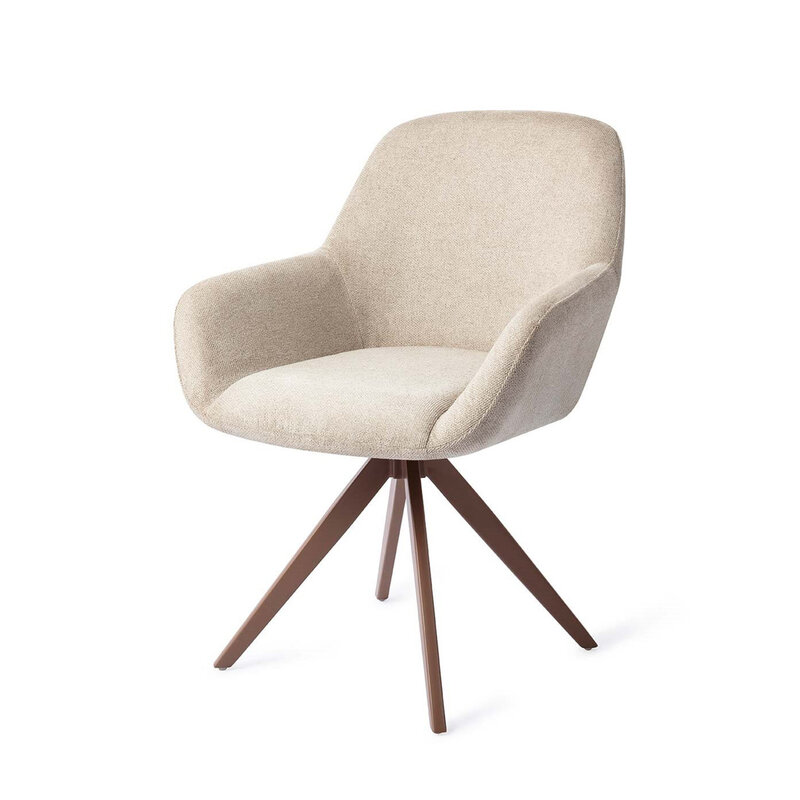 Jesper Home Kushi Ivory Ivy Eetkamerstoel - Turn Brown