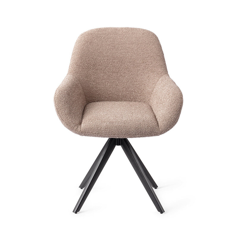 Jesper Home-collectie Kushi Stone Haze Eetkamerstoel - Turn Black