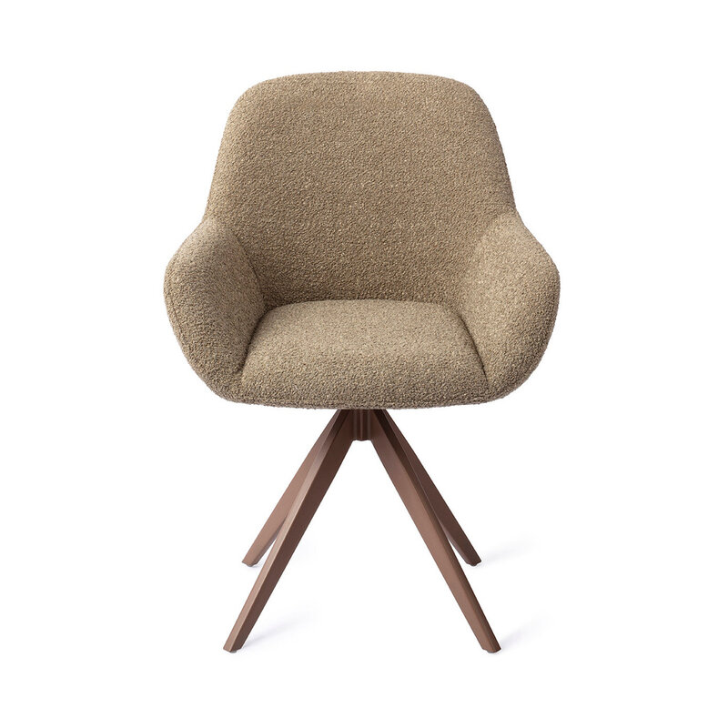 Jesper Home-collectie Kushi Moss Meadow Eetkamerstoel - Turn Brown