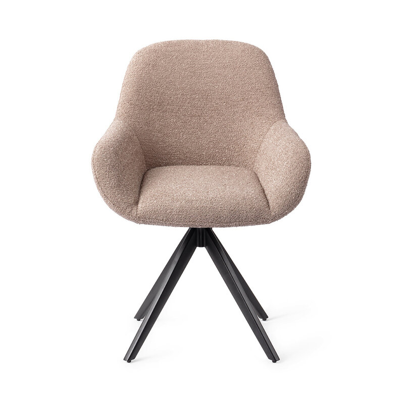 Jesper Home-collectie Kushi Stone Haze Eetkamerstoel - Turn Black