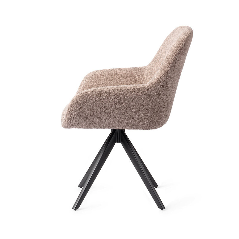 Jesper Home-collectie Kushi Stone Haze Eetkamerstoel - Turn Black