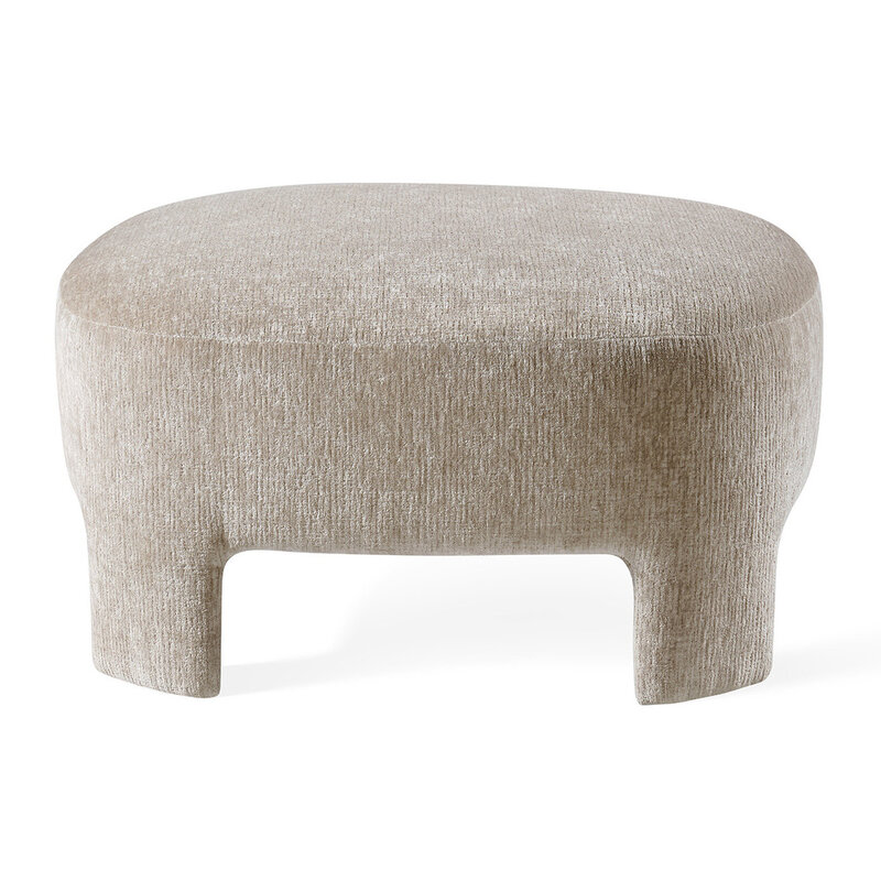 Jesper Home Launo Ottoman - Limestone