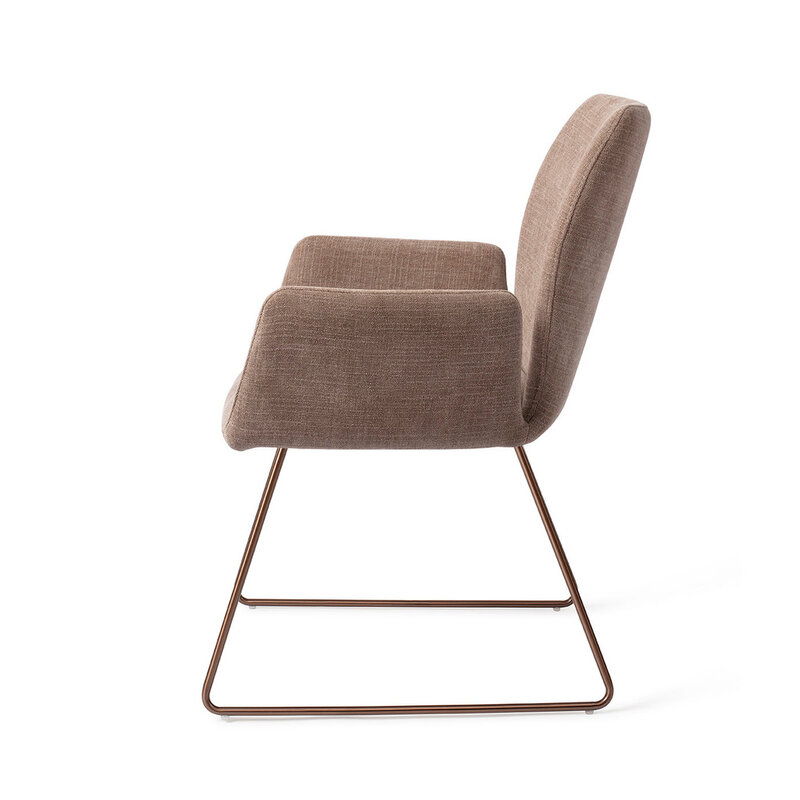 Jesper Home Misaki Mocha Mist Eetkamerstoel - Slide Rose