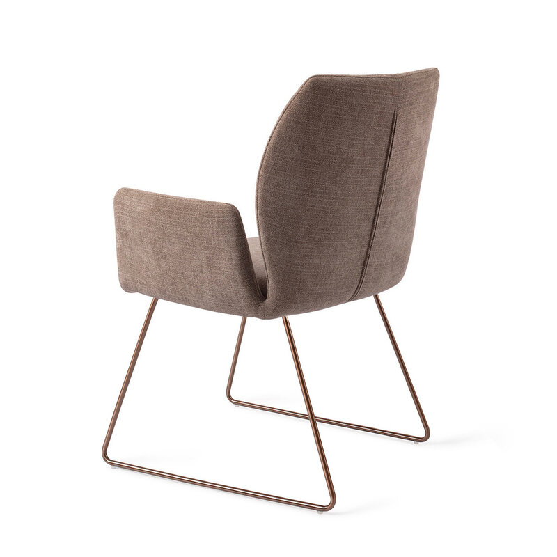 Jesper Home Misaki Mocha Mist Eetkamerstoel - Slide Rose