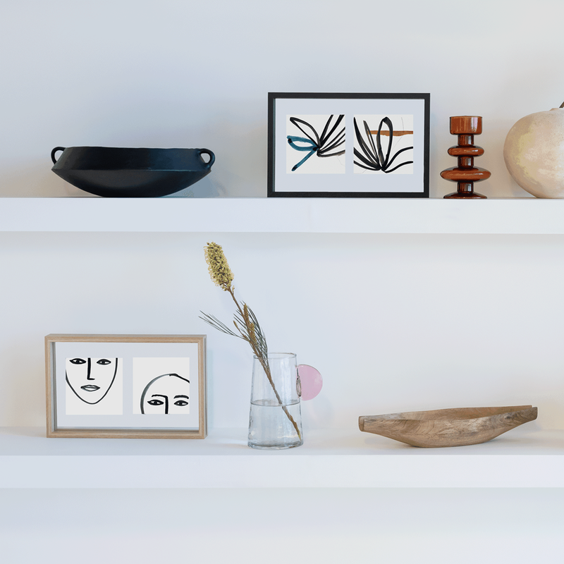 Urban Nature Culture-collectie photo frame Floating Minimalism Double, black