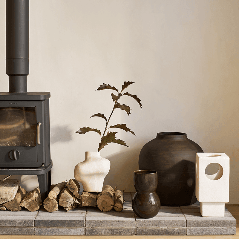 Urban Nature Culture-collectie Vaas Noan Dark Downtown Brown