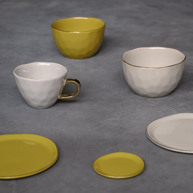 Urban Nature Culture-collectie Good Morning plate dia 17 cm - Gray Morn (set of 4)