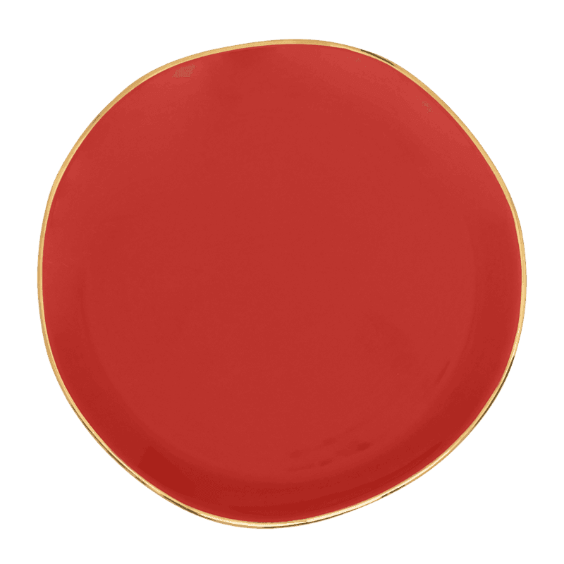 Urban Nature Culture-collectie Good Morning plate dia 17 cm - Raspberry (set of 4)