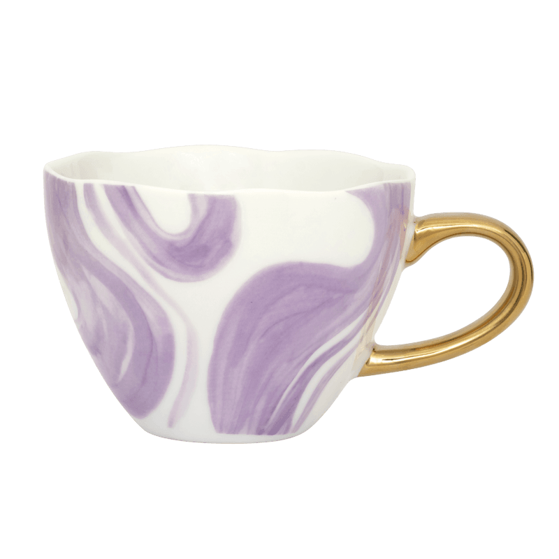 Urban Nature Culture-collectie Good Morning Kopje Cappuccino / Tea dia 11 cm - Emerald Violet (set of 4)