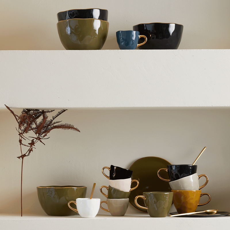 Urban Nature Culture-collectie Good Morning schaal dia 14 cm - Fir Green (set of 4)