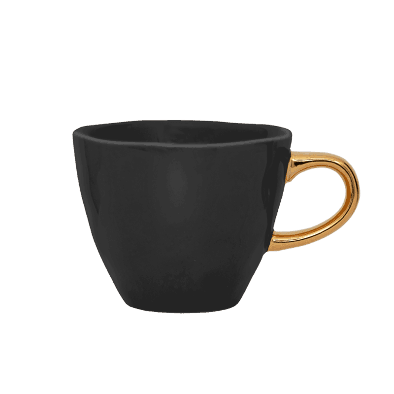 Urban Nature Culture-collectie Good Morning Kopje Coffee dia 8 cm - Black (set of 4)