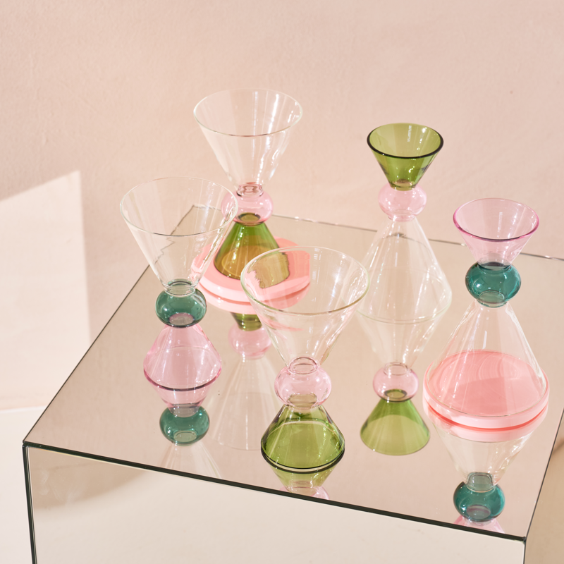 Urban Nature Culture-collectie Wijnglas Ayo, Pale Green (set of 4)