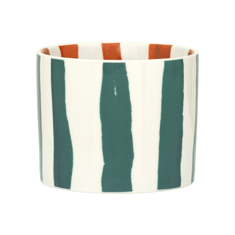Urban Nature Culture-collectie LINDA. x UNC mug Tazza with printed stripes inside & outside C (set of 4)