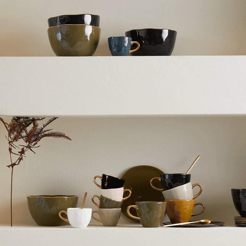 Urban Nature Culture-collectie Good Morning Kopje Espresso dia 6 cm - White (set of 4)