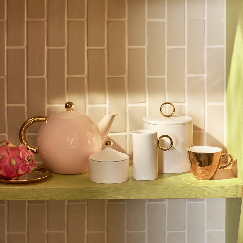 Urban Nature Culture-collectie Good Morning Kopje Coffee Gold (set of 4)