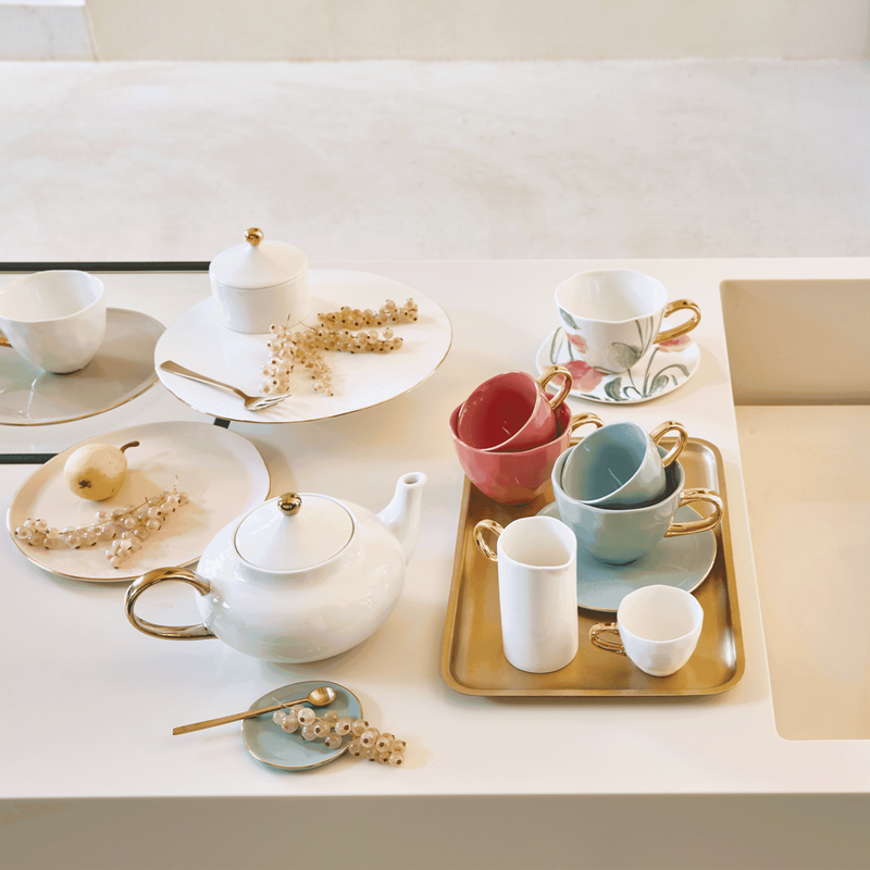 Urban Nature Culture-collectie Good Morning Kopje Coffee dia 8 cm - Celadon (set of 4)