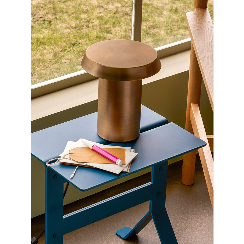 Hübsch-collectie Fold bijzettafel petrol