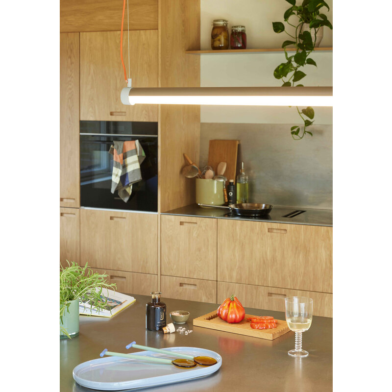 Hübsch-collectie Interplay Hanglamp L 85cm Bruin/Blauw/Oranje