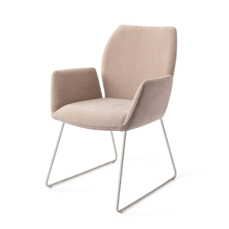 Jesper Home Misaki Sand Strand Eetkamerstoel - Slide Steel