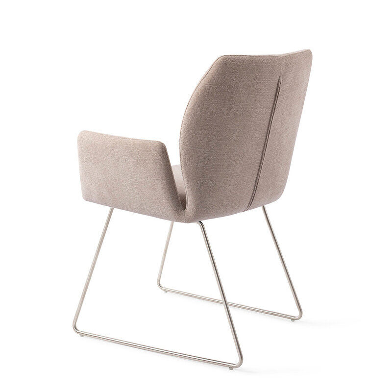 Jesper Home Misaki Sand Strand Eetkamerstoel - Slide Steel