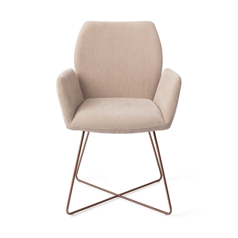 Jesper Home Misaki Sand Strand Eetkamerstoel - Cross Rose