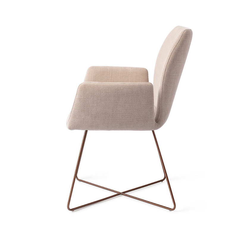 Jesper Home Misaki Sand Strand Eetkamerstoel - Cross Rose