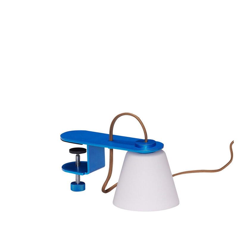Hübsch-collectie Lure Wall Light Metallic Blue