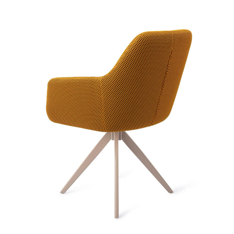 Jesper Home Hiroo Groovy Garam Eetkamerstoel - Turn Beige