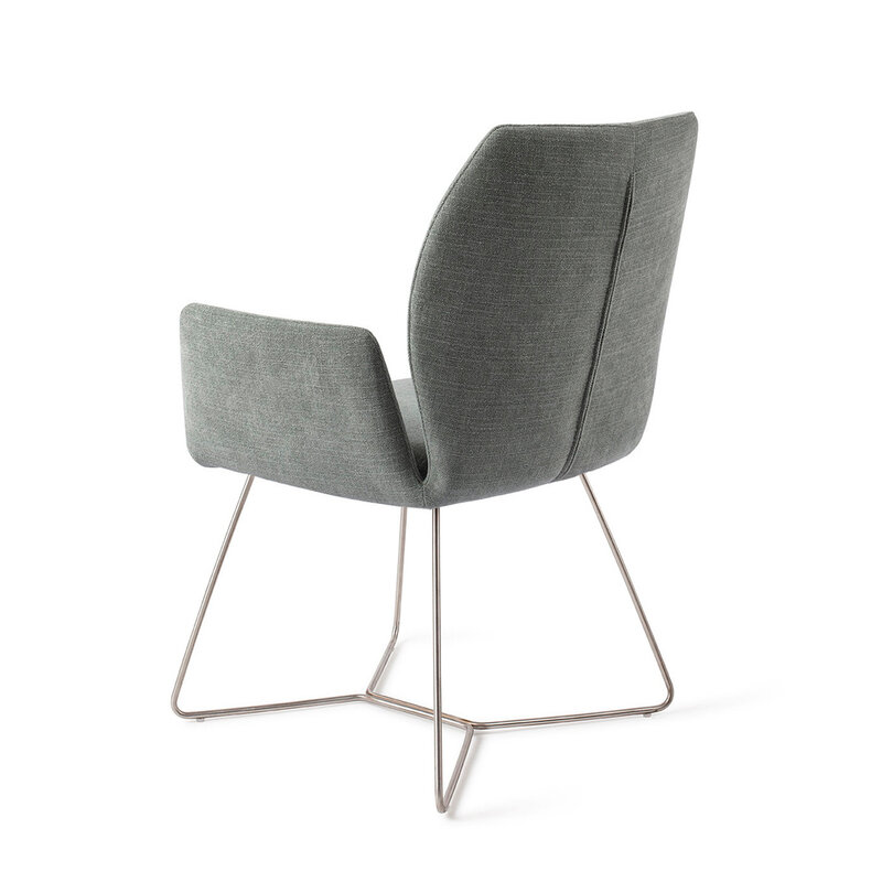 Jesper Home Misaki Breezy Blue Eetkamerstoel - Beehive Steel