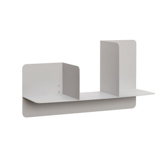 Fold wandplank Dubbel Grijs