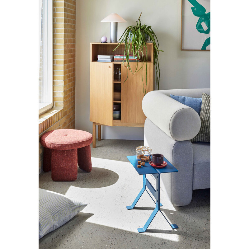 Hübsch-collectie Rocco Pouffe Red