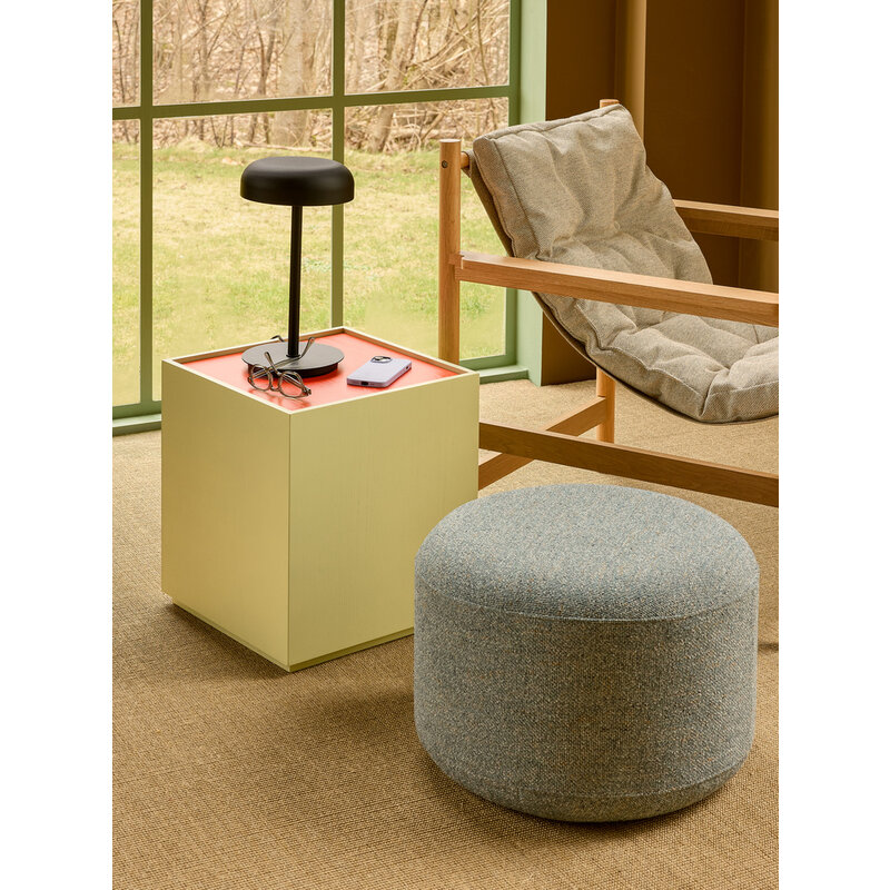 Hübsch-collectie Marshmellow Pouffe Small Dark grey