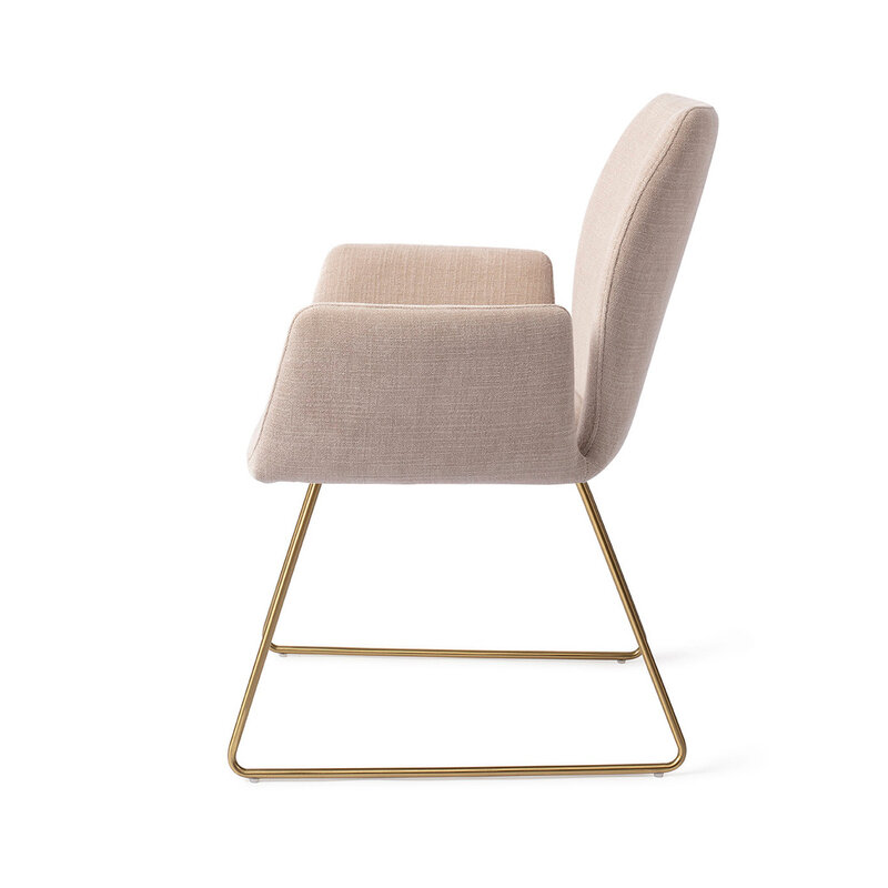 Jesper Home Misaki Sand Strand Eetkamerstoel - Slide Gold