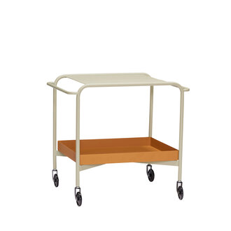 Hübsch Push Trolley Sand/Brown