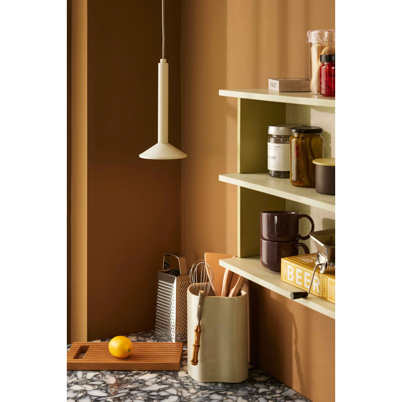Hübsch-collectie Pep Shelf Yellow/Grey