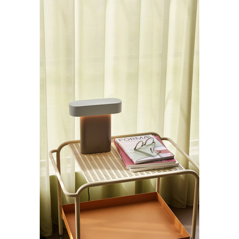 Hübsch-collectie Push Trolley Sand/Brown