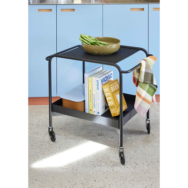 Hübsch-collectie Push Trolley Black