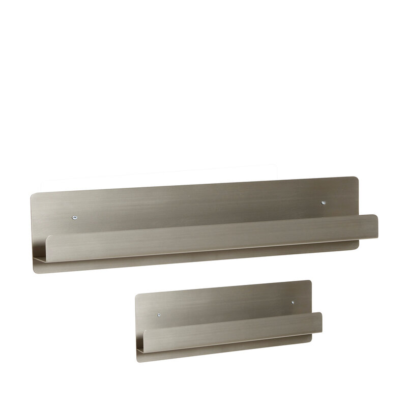 Hübsch-collectie Fold Picture Shelf Nickel (set of 2)