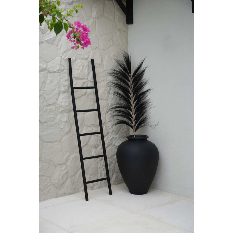 Bazar Bizar-collectie Tulum Ladder - Zwart - 165