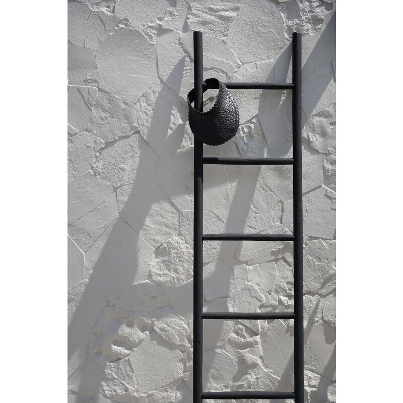 Bazar Bizar-collectie Tulum Ladder - Zwart - 165