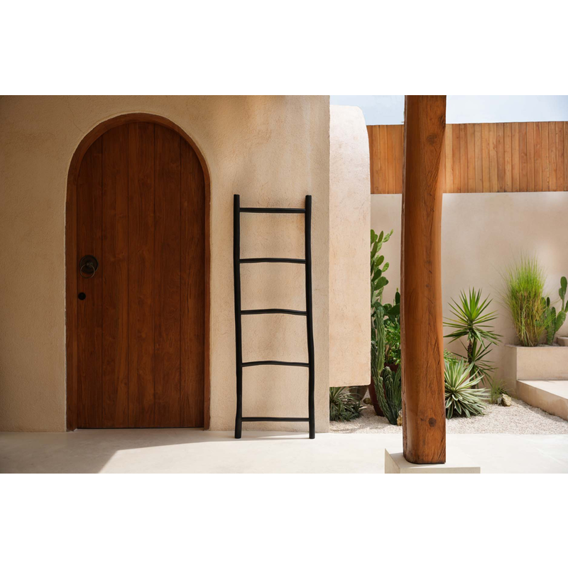 Bazar Bizar-collectie Tulum Ladder - Zwart - 165