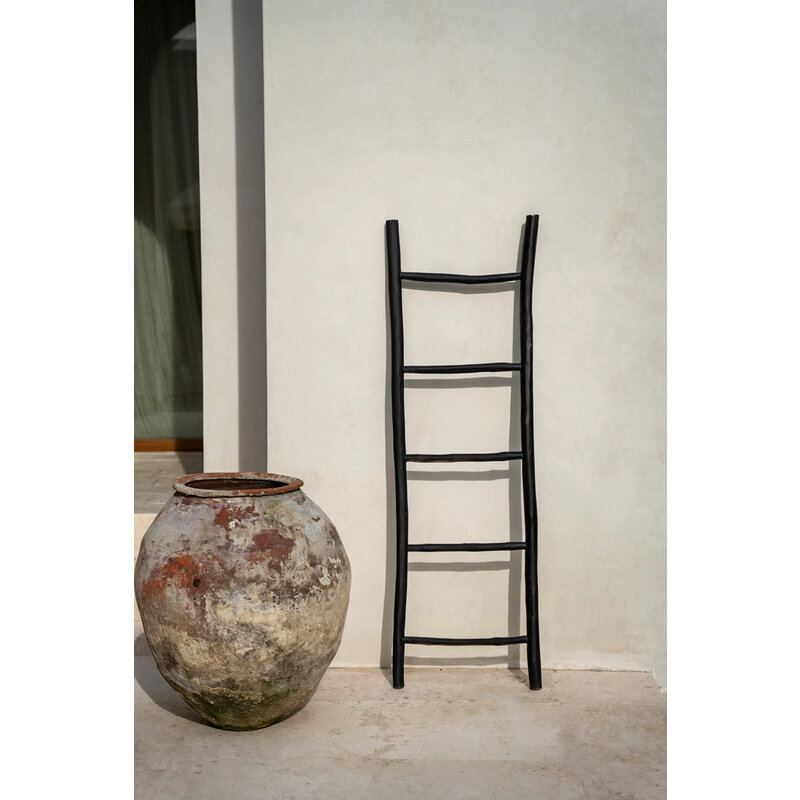 Bazar Bizar-collectie Tulum Ladder - Zwart - 165