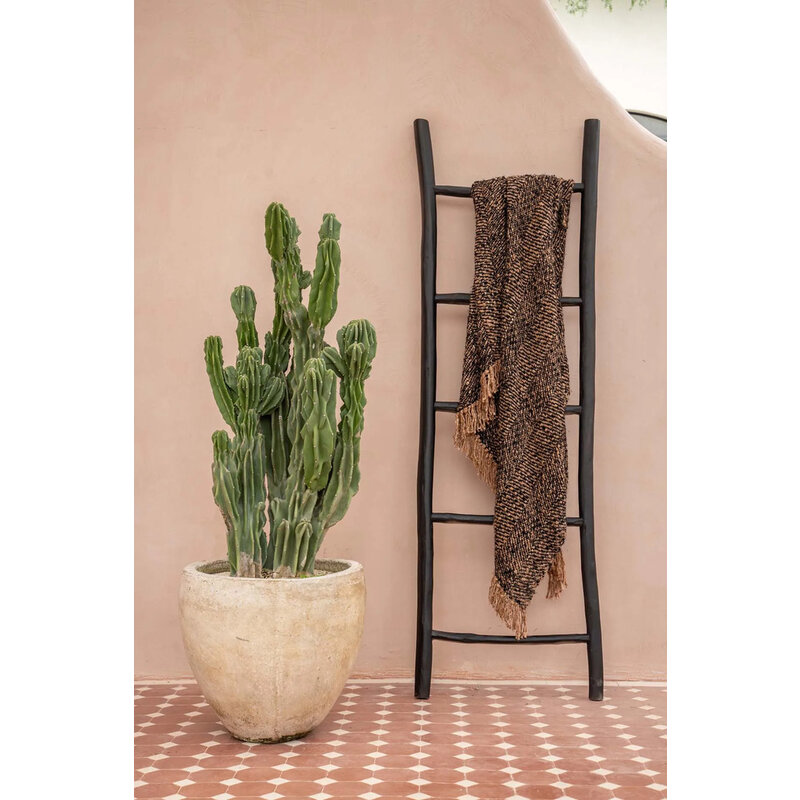 Bazar Bizar-collectie Tulum Ladder - Zwart - 165