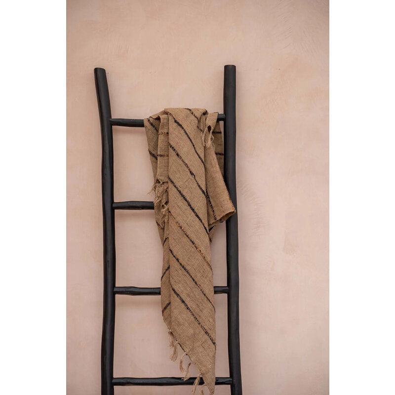 Bazar Bizar-collectie Tulum Ladder - Zwart - 165