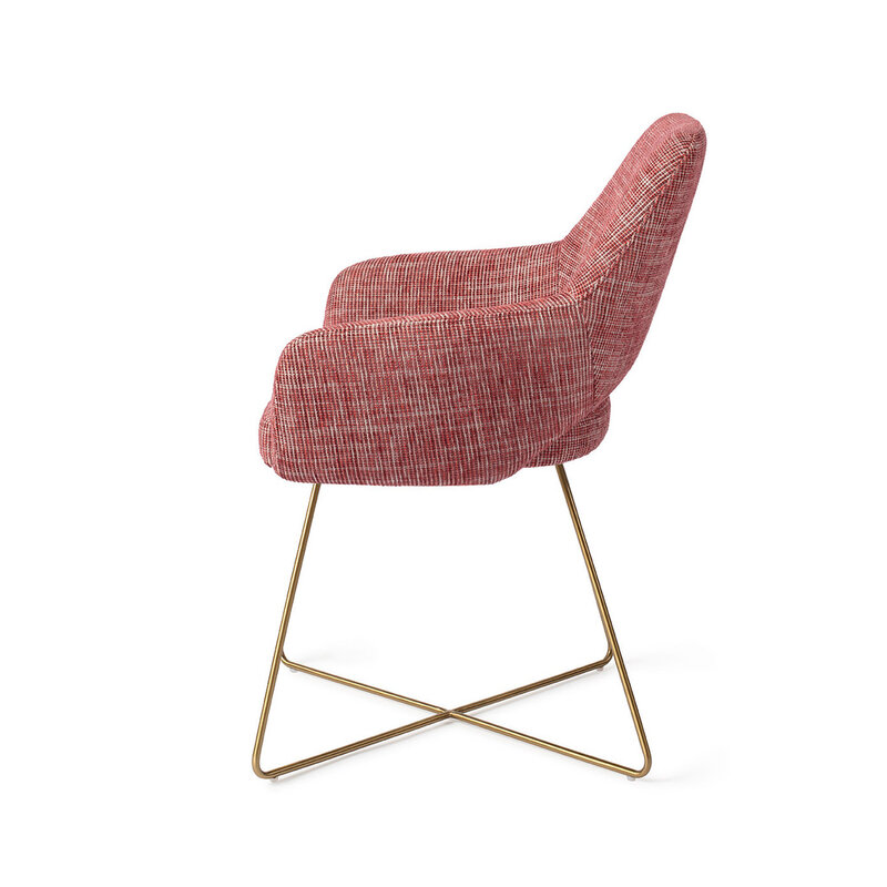 Jesper Home Yanai Berry Bars Eetkamerstoel - Cross Gold