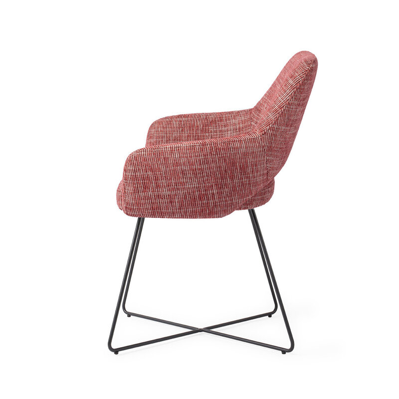 Jesper Home Yanai Berry Bars Eetkamerstoel - Cross Black