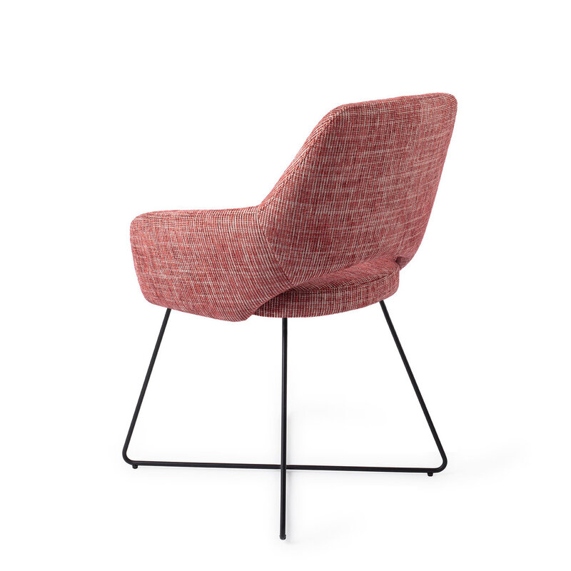 Jesper Home Yanai Berry Bars Eetkamerstoel - Cross Black