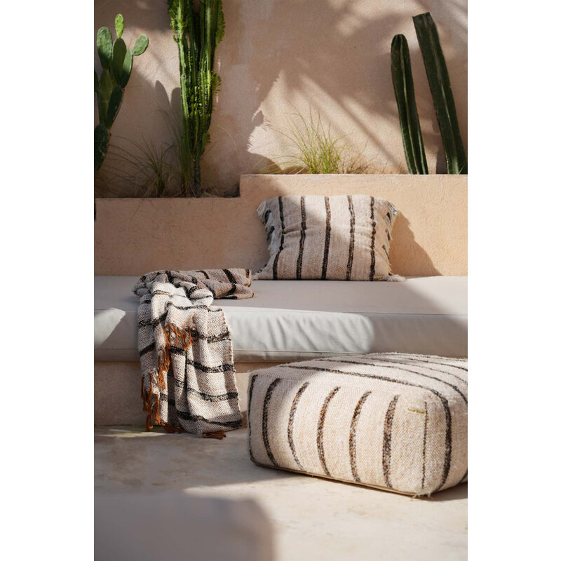 Bazar Bizar Oh My Gee Kussenhoes - Bohemian Wit - 60x60